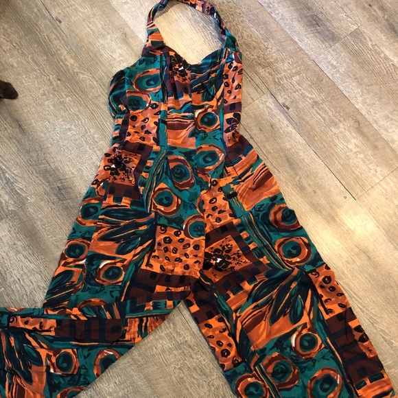 Vintage Pants - VTG Funky Halter Jumpsuit Vintage Pants - VTG Funky Halter Jumpsuit